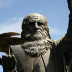 Statua Leonardo Da Vinci Aeroporto di Fiumicino